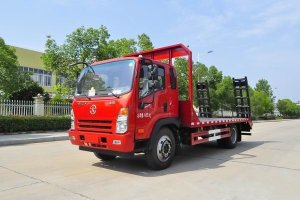 這款國六挖機平板運輸車很火，關注沒？